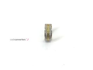 alianza oro 14k con piedra