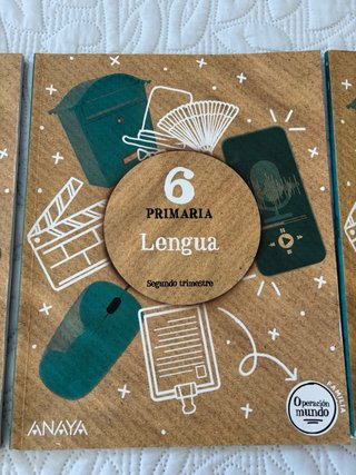 3 Libros de Lengua Primaria 6. Anaya