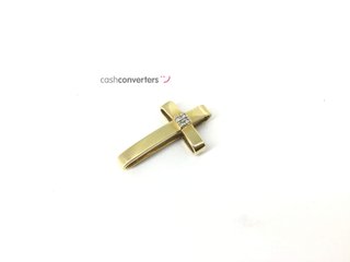 crucifijo oro 18k con piedra
