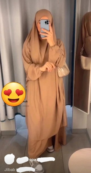 Conjunto Jilbab 2 piezas mujer talla única