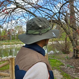 Gorro Pescador Verde Ajustable | Sombrero Unisex