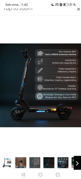 Patinete Eléctrico CODUAL-2875