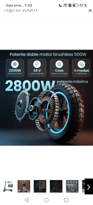 Patinete Eléctrico CODUAL-2875
