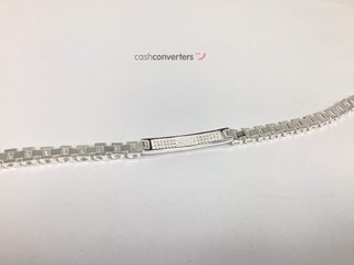 esclava plata 925mm con piedra con circonita