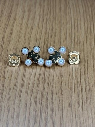 Pendientes Tous Oso Perlas Dorado