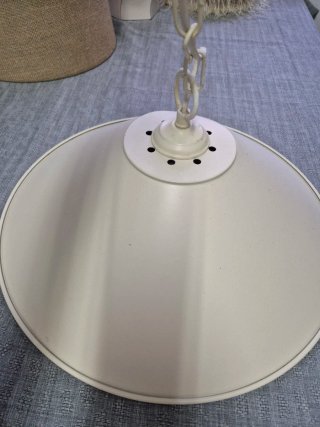 Lámpara colgante Ikea beige metal