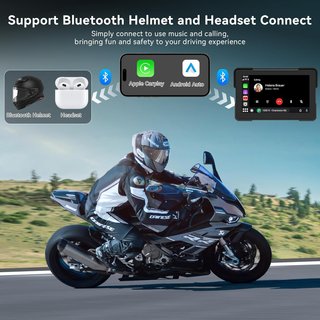 SIN ABRIR Pantalla Moto 7'' CarPlay Android