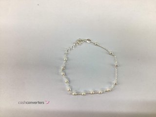 pulsera plata 925mm con piedra con perla