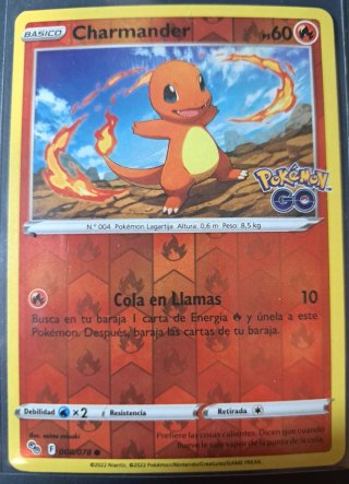 Cartas Pokémon: Charmander, Charmeleon, Charizard