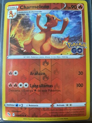 Cartas Pokémon: Charmander, Charmeleon, Charizard