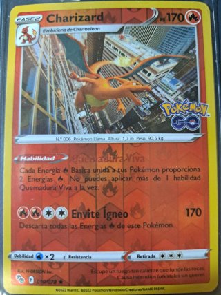 Cartas Pokémon: Charmander, Charmeleon, Charizard