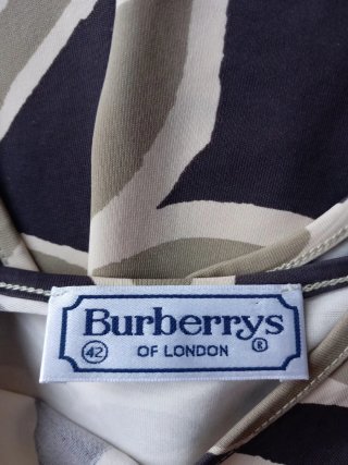 Top Burberry Talla 42 Beige/Marrón/Verde Oliva