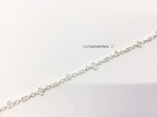 pulsera plata 925mm con piedra con circonita