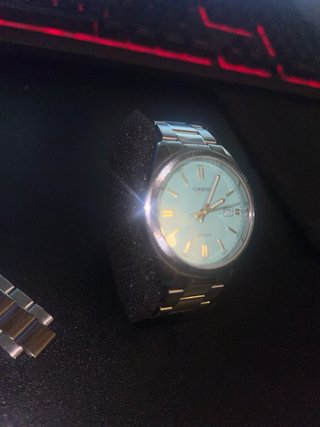 Reloj Casio MTP Tiffany Esfera Turquesa