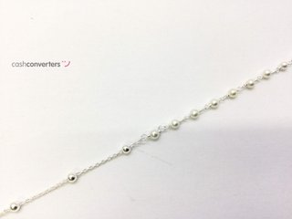 pulsera plata 925mm con piedra con perla