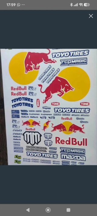 Pegatinas Mazda redbull RC drift