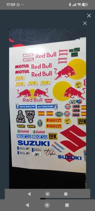 Pegatinas Suzuki RC crawler 1/10 - 1/12