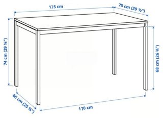 Mesa IKEA MELLTORP 175 cm BLANCA