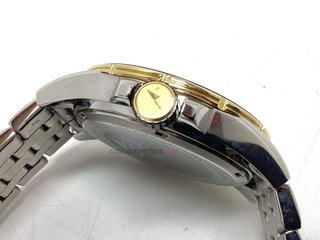 reloj pulsera caballero lotus reloj caballero quartz 10 bar bicolor bisel azul
