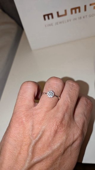 Anillo MUMIT Solitario Rose de Dia Plata