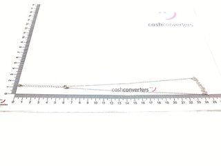 collar plata 925mm con piedra con circonita, 22cm