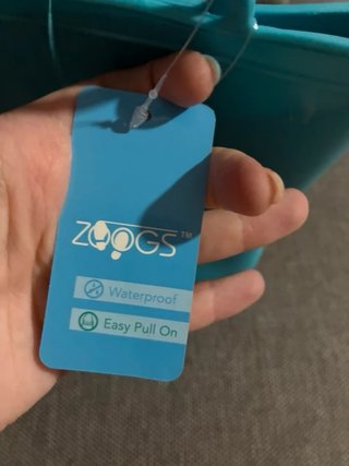 Stivali pioggia azzurri Zoogs