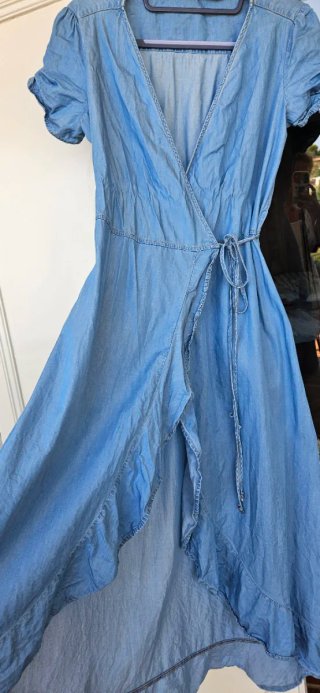 Vestido cruzado tejano Salsa fluido
