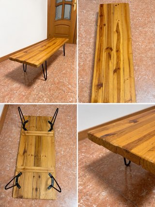 Mesa de centro madera y metal