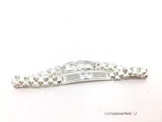 esclava plata 925mm con piedra con circonita