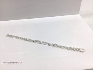 esclava plata 925mm con piedra con circonita