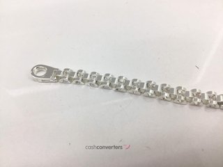 esclava plata 925mm con piedra con circonita