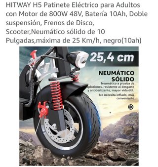 Patinete Eléctrico Hitway H5