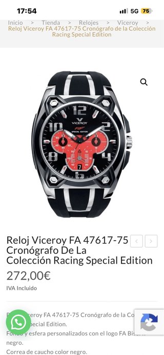 Reloj Viceroy edicion fernando alonso
