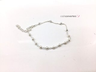 pulsera plata 925mm con piedra con perla