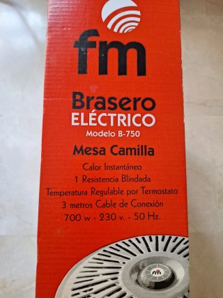 Brasero Eléctrico FM Modelo B-750