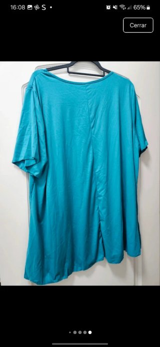Camiseta Talla Única Color Teal