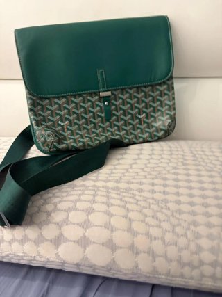 Bandolera Goyard Paris Verde y Marrón