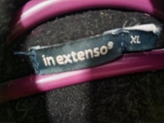 Abrigo negro grueso talla XL
