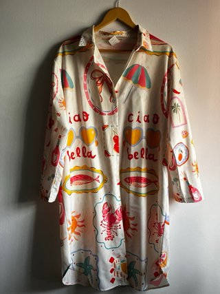 Vestido Veraniego Estampado Talla L