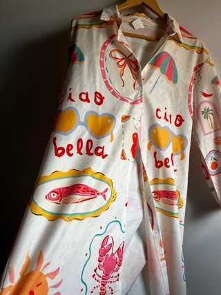 Vestido Veraniego Estampado Talla L