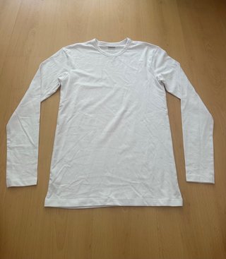 Camiseta Zeeman Algodón Manga Larga Blanca Talla M
