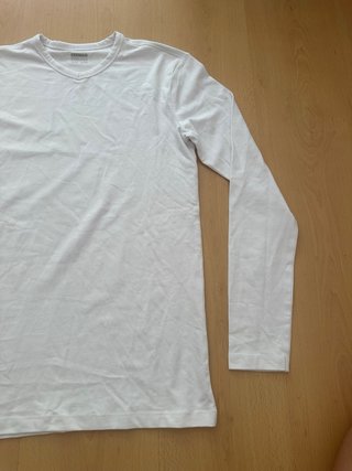 Camiseta Zeeman Algodón Manga Larga Blanca Talla M