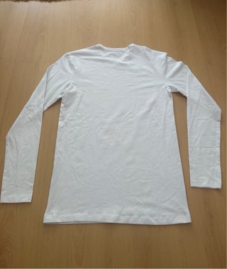 Camiseta Zeeman Algodón Manga Larga Blanca Talla M