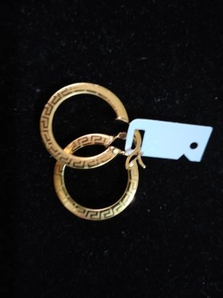 Pendientes Versace Roma Oro 7 MLS