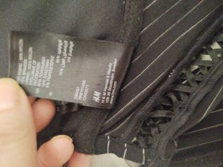Corsé negro con cordones