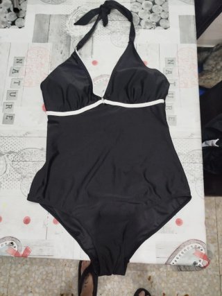 Bañador negro halter