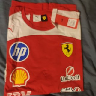 Camiseta Scuderia Ferrari HP Puma Roja/Blanca