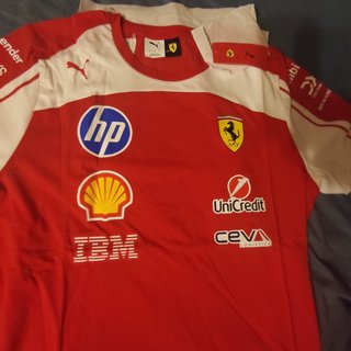 Camiseta Scuderia Ferrari HP Puma Roja/Blanca