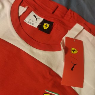 Camiseta Scuderia Ferrari HP Puma Roja/Blanca