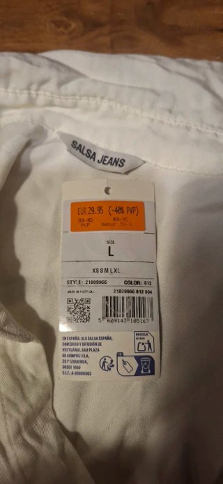 Camisa Salsa Blanca Nueva